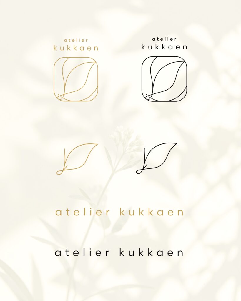 プリザーブドフラワーギフトのロゴデザイン（上品・信頼感）